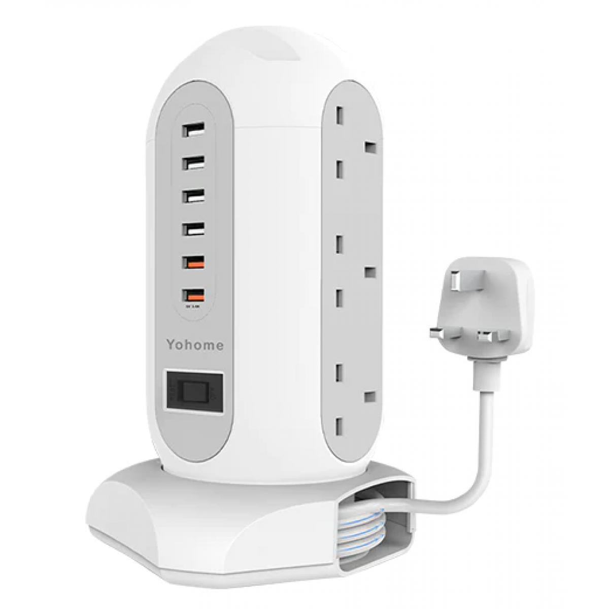 Yohome SM-YG6U9A 塔插式智能安全收納拖板